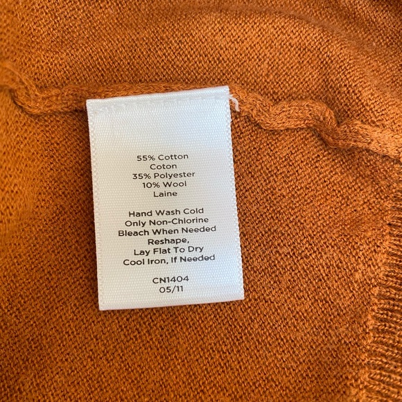 Talbots V-neck Ruffled Collar Sweater Cardigan - Picture 5 of 5